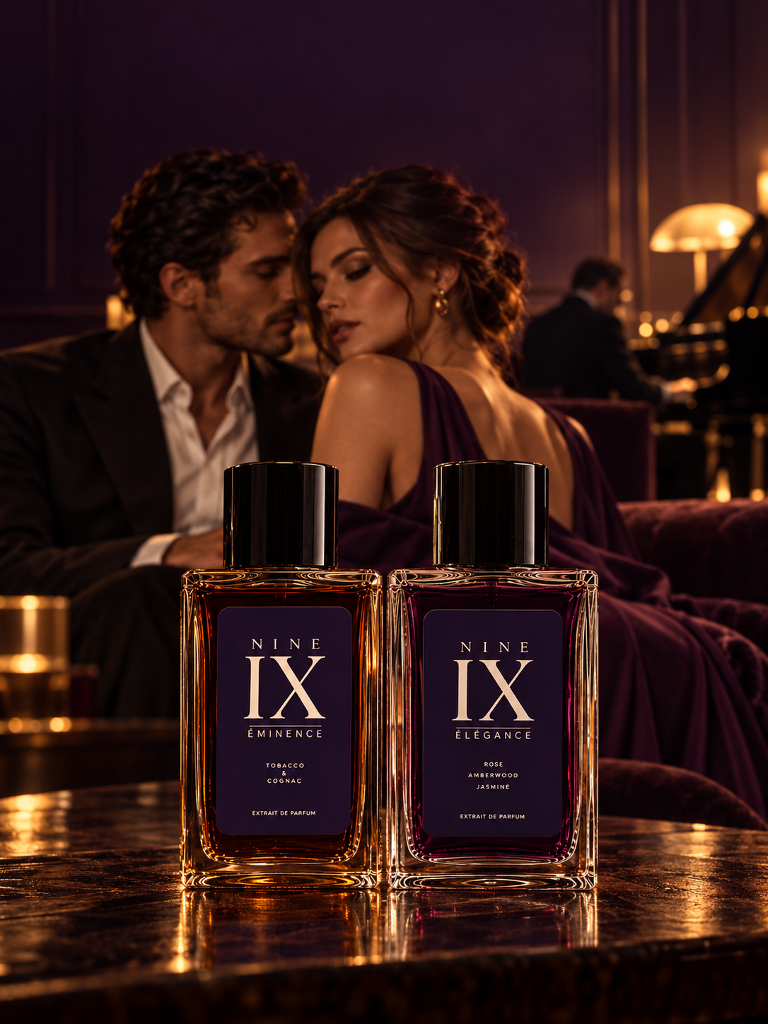 EMINENCE and ELEGANCE by NINE IX in an evening lounge